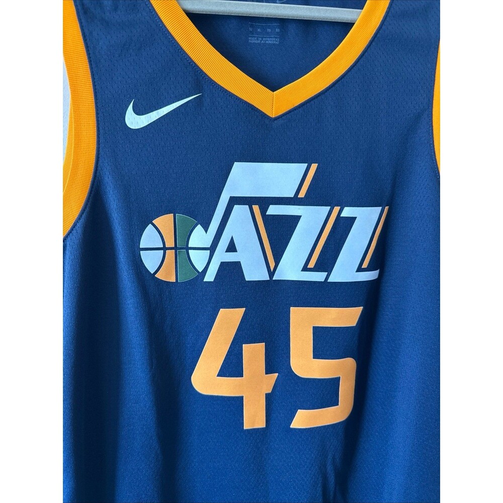 Men's Nike Donovan Mitchell #45 Utah Jazz 2020/21 Swingman Icon Jersey Sz 52 NWT - Picture 2 of 6